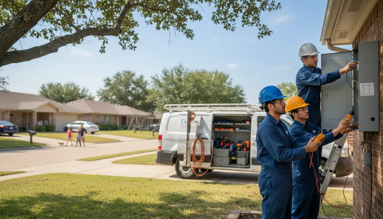 Certified electrician providing emergency electrical services in Page, NE